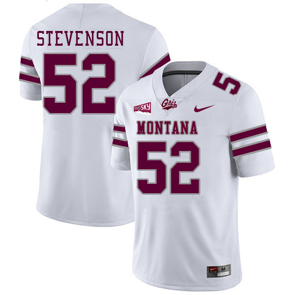 Montana Grizzlies #52 Cy Stevenson College Football Jerseys Stitched Sale-White